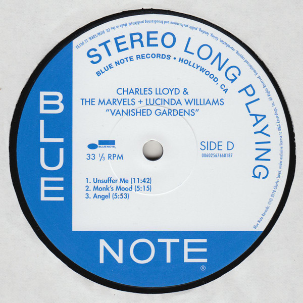 Charles Lloyd & The Marvels + Lucinda Williams – Vanished Gardens