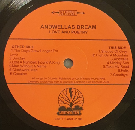 Andwellas Dream – Love And Poetry